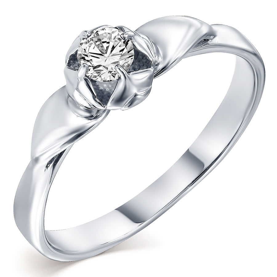 Кольцо, серебро, фианит, 104865-301-0019